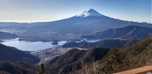 釈迦が岳、ツインテラスから見た富士山